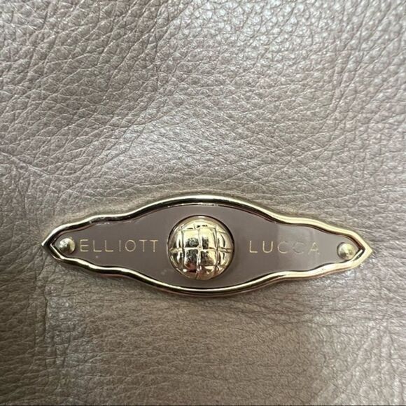 Elliot Lucca tan leather shoulder bag With Braided Handle. - Picture 3 of 8